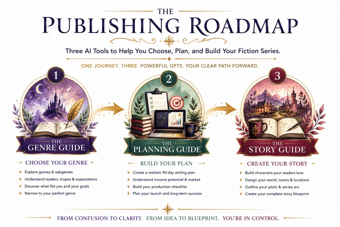 Three steps: choose your genre, build your plan, create your story